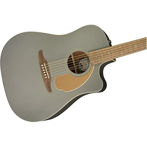 Fender Redondo Player Acoustic Guitar, with 2-Year Warranty, Belmont Blue, Walnut Fingerboard