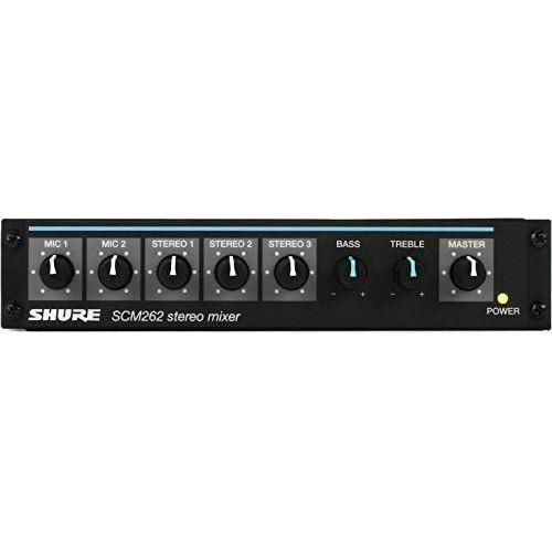 Shure SCM810 8-Channel Automatic Microphone Mixer (48V Phantom Power) with Logic Control, IntelliMix Technology and Adjustable EQ per Channel