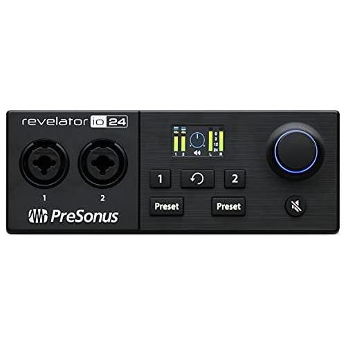 PreSonus Revelator io24 USB-C Compatible Audio Interface with Integrated Loopback Mixer and Effects for Streaming, Podcasting, and More