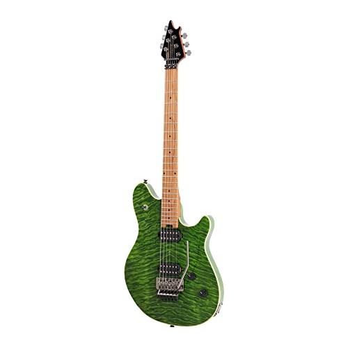 EVH Wolfgang Standard QM Electric Guitar - Transparent Green