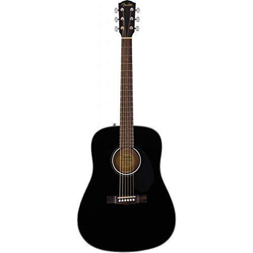 Fender CD-60S Dreadnought Acoustic Guitar, Walnut Fingerboard, Black