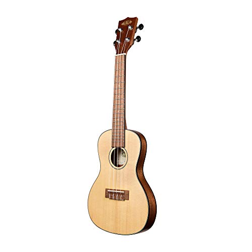 Kala Brand Music Co. Solid Spruce Top Mahogany Travel, 4-String Ukulele, Natural, Concert (KA-SSTU-C)