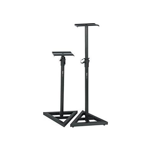 Gator Frameworks Studio Monitor Stands with Adjustable Height and Locking Saftey Pin; Pair (GFW-SPK-SM50)