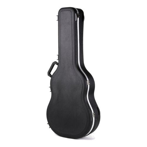 SKB Cases Acoustic Dreadnought Deluxe and 12-String Guitars Hardshell Case with Contoured Arched Lid, TSA Latch, Over-Molded Handle, and EPS Foam Interior