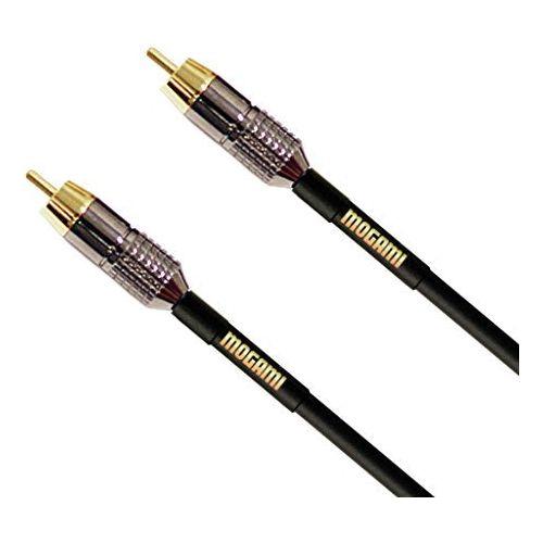 Mogami GOLD RCA-RCA-03 Mono Audio/Video Patch Cable, RCA Male Plugs, Gold Contacts, Straight Connectors, 3 Foot