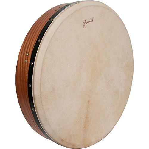 ROOSEBECK TUNABLE RED CEDAR BODHRAN CROSS-BAR DOUBLE-LAYER NATURAL HEAD 18-BY-3.5-INCH