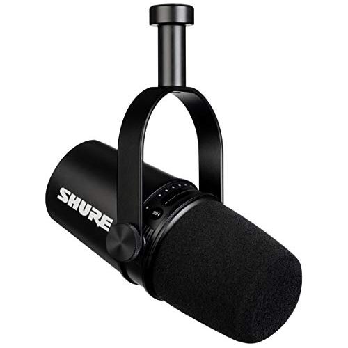 Shure MV7+ Podcast Microphone. Enhanced Audio, LED Touch Panel, USB-C & XLR Output