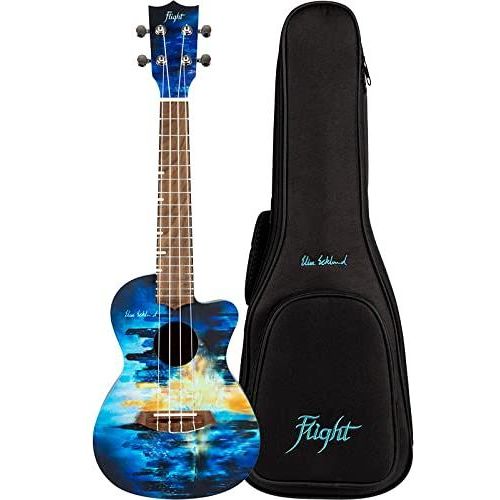 Flight Ukuleles, 4-String Ukulele, Blue-Multi (AUC City)