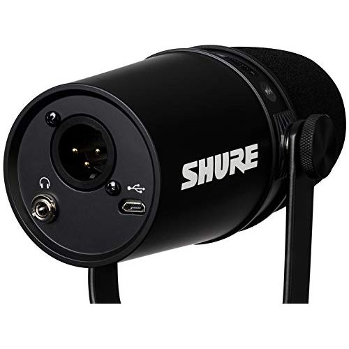 Shure MV7+ Podcast Microphone. Enhanced Audio, LED Touch Panel, USB-C & XLR Output