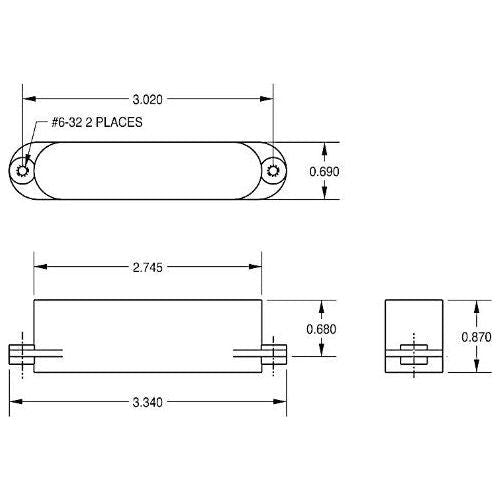 Seymour Duncan 11206-12-B AS-1n Blackouts Singles Set of 3 Pickups (Neck/Mid/Bridge) for Strat