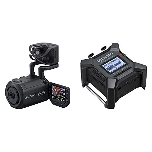 Zoom Q8n-4k Handy Video Recorder, 4k UHD Video, Stereo Microphones Plus Two XLR Inputs, Four Tracks of Audio Recording, Webcam, for Record and Streaming Music, Podcasts, and More