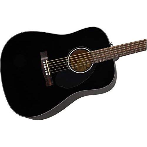 Fender CD-60S Dreadnought Acoustic Guitar, Walnut Fingerboard, Black