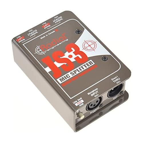 Radial JS3 Passive Microphone Splitter Direct Box