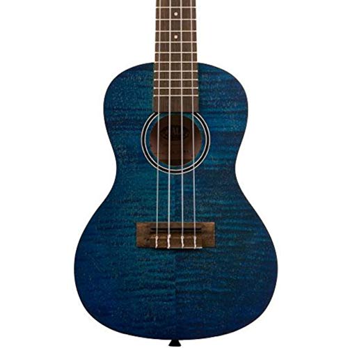 Kala KA-CEMB Exotic Mahogany Concert Ukulele, Blue