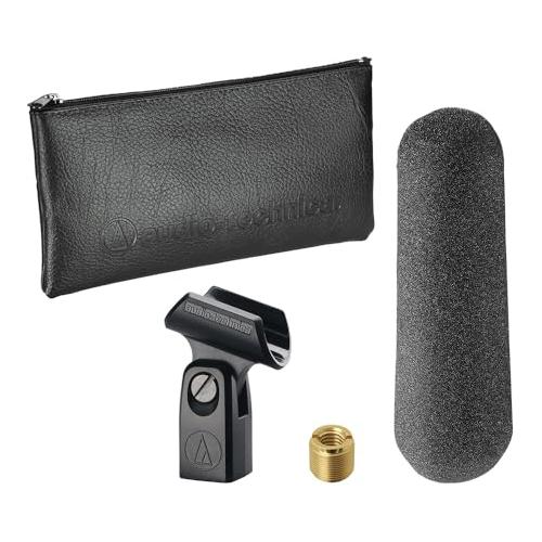 Liquid Audio Audio Technica AT875R Line + Gradient Condenser Microphone Bundle w/Pig Hog PHM10 8mm Mic Cable Polishing Cloth