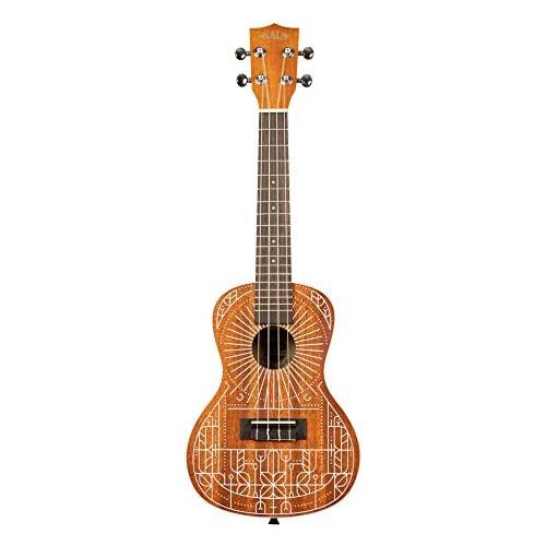 Kala Brand Music Co. Mandy Harvey Signature Concert Ukulele (KAMANDYC), Satin Mahogany