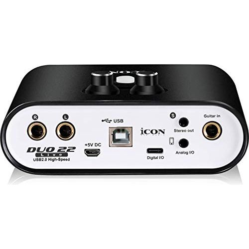 Icon Pro Audio Duo 22 Live USB Audio Interface with Mobile Streaming Capabilities, (1 mic preamp)