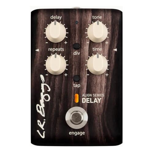 LR Baggs Align Series Delay Acoustic Pedal Bundle w/ 12x Picks and Liquid Audio Polishing Cloth