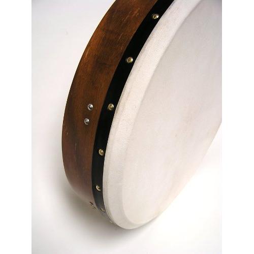 ROOSEBECK TUNABLE SHEESHAM BODHRAN CROSS-BAR SOFT NATURAL HEAD 18-BY-3.5-INCH