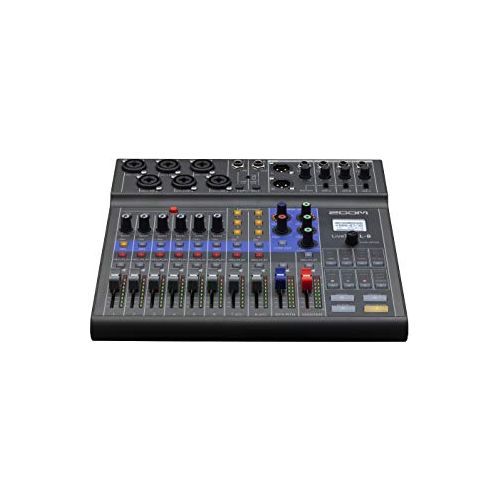 Zoom LiveTrak L-8 Podcast Recorder, Battery Powered, Digital Mixer and Recorder, Music Mixer, Phone Input, Sound Pads, 4 Headphone Outputs, 12-In/4-Out Audio Interface, Built In EQ and Effects