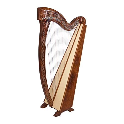 Roosebeck 36-String Celtic Meghan Harp w/Chelby Levers - Knotwork