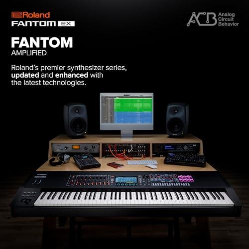 Roland FANTOM 8 EX Synthesizer | Top-Tier FANTOM with 88 Synth-Action Keys | Updated & Enhanced with the Latest Technology | Advanced Sound Engines | Over 7000 Onboard Sounds | Deep DAW Integration