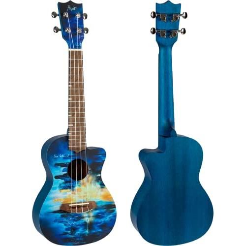 Flight Ukuleles, 4-String Ukulele, Blue-Multi (AUC City)