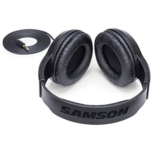 Samson SR350 Over Ear Stereo Headphones, (SASR350),Black