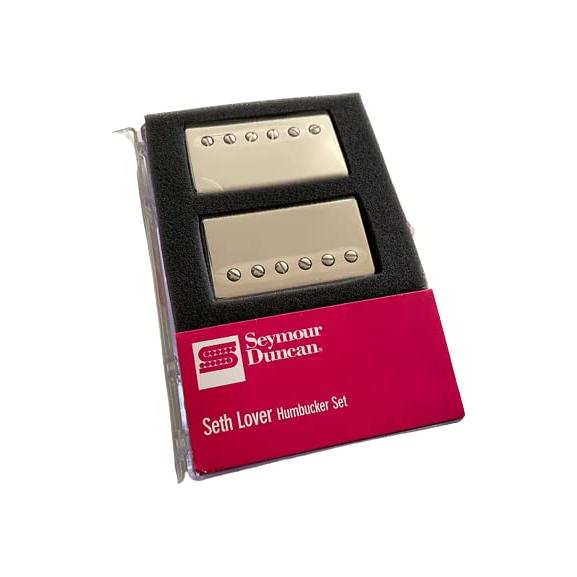 Seymour Duncan Seth Lover Vintage Output Humbucker Nickel Pickup Set Bundle w/ 12x Fender Picks, and Liquid Audio Polishing Cloth 11108-20-Nc