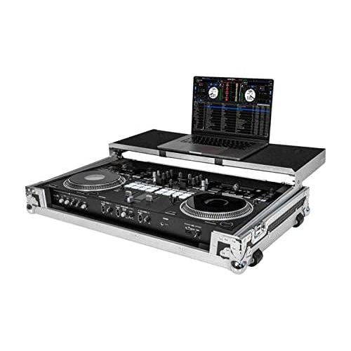 Headliner Flight Case with Laptop Platform & Wheels, Compatible with DDJ-REV7 (HL10008)