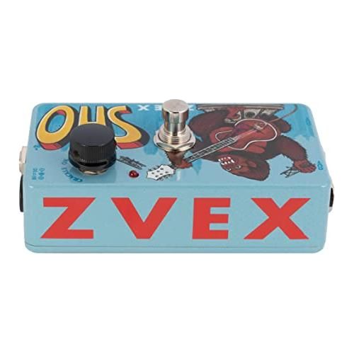 ZVEX Effects Super Hard On Vexter VSHO Booster Guitar Effects Pedal Bundle w/ 2X Dual Right Angle 6" Patch Cables & Liquid Audio Polishing Cloth