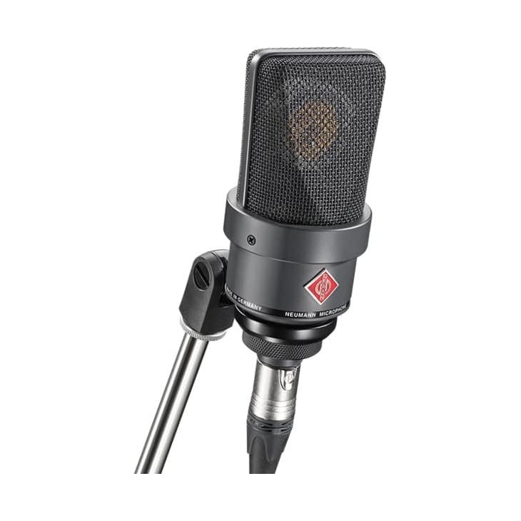 Liquid Audio Neumann TLM 103-MT Large Diaphragm Cardioid Microphone, Black Bundle w/Pig Hog PHM10 8mm Mic Cable, Pop Filter Polishing Cloth