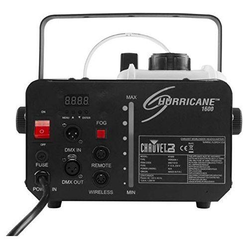 CHAUVET DJ Hurricane 1600 Compact High-Output Fog Machine w/Timer Remote & Automatic Shut-Off, BLACK