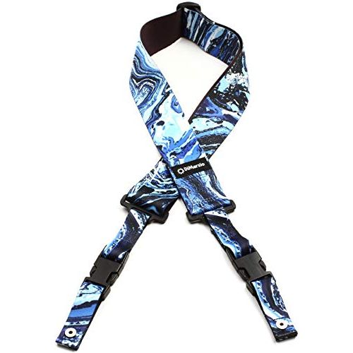 DiMarzio Steve Vai ClipLock Guitar Strap, Blue Universe