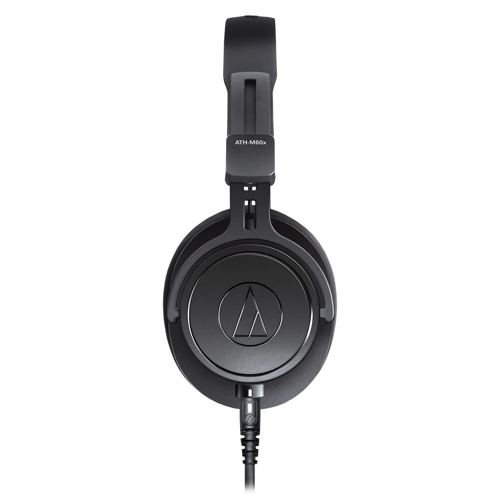 Liquid Audio Audio Technica ATH-M60x Professional Monitor Headphones Bundle w/Pig Hog PHX14-25 Headphone Extension Cable Polishing Cloth