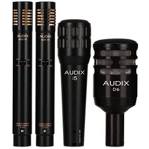 Audix DP Quad 4-Piece Drum Microphone Package for Live Sound and Recording