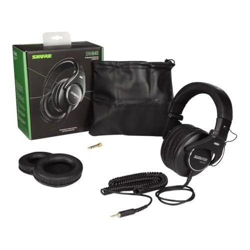 Shure SRH840 Professional Monitoring Headphones Optimized for C.L. and S.M.'