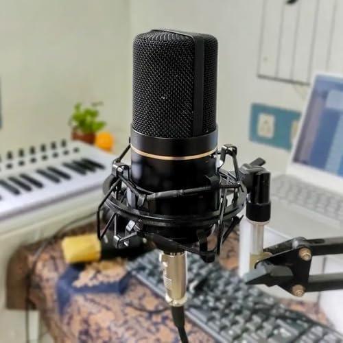 Liquid Audio MXL 770 Cardioid Condenser Instrument Microphone Bundle w/Pig Hog PHM10 8mm Mic Cable, Pop Filter Polishing Cloth