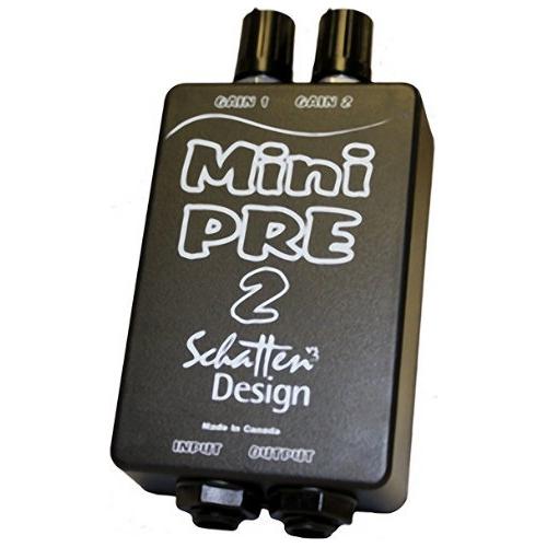 Schatten Mini Pre 2 Dual Channel Belt-clip Guitar/Instrument Preamp for Mic/Pickup