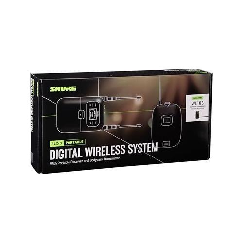 Shure SLXD15/WL85 Portable Digital Wireless System with SLXD1 Bodypack Transmitter, SLXD5 Single-Channel Receiver and WL185 Cardioid Lavalier Microphone | H55 Band (514-558 MHz)