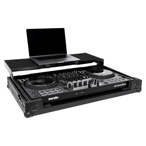 Headliner Los Angeles Headliner Pitch Black DDJ-FLX10 w/Laptop Platform & Wheels Flight Case (HL10013)