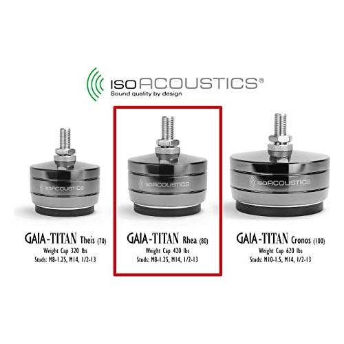 IsoAcoustics Gaia-Titan Series Isolation Feet for Speakers & Subwoofers (Set of 4)