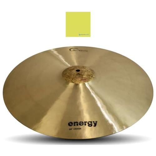 Dream Cymbals and Gongs ECR18 18" Energy Series Crash Cymbal Bundle w/Liquid Audio Polishing Cloth