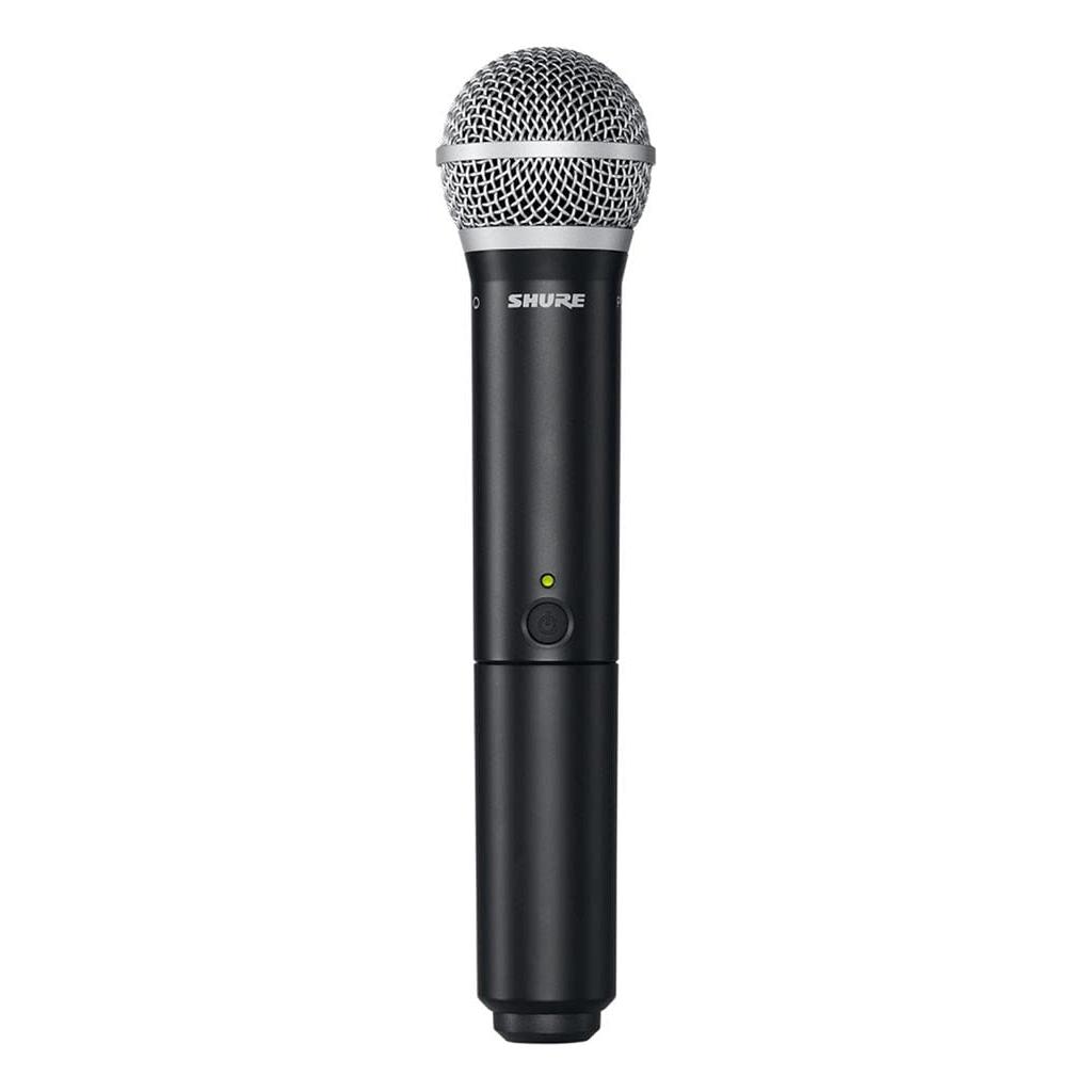 Shure BLX288/PG58 UHF Wireless Microphone System - Perfect for Church, Karaoke, Vocals - 14-Hour Battery Life, 300 ft Range | Includes (2) PG58 Handheld Vocal Mics, Dual Channel Receiver | H10 Band