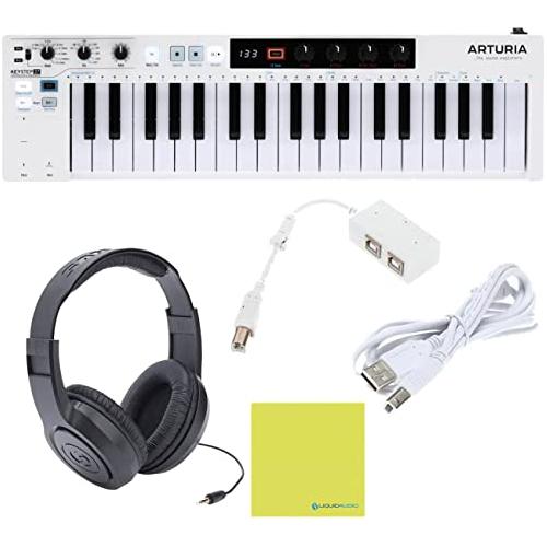 Arturia KeyStep 37 37-key Controller & Sequencer Bundle w/Samson Headphones & Liquid Audio Polishing Cloth