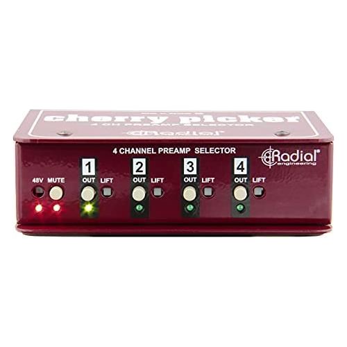 Radial Engineering Cherry Picker 4-channel Preamp Selector MIC-Line Switcher