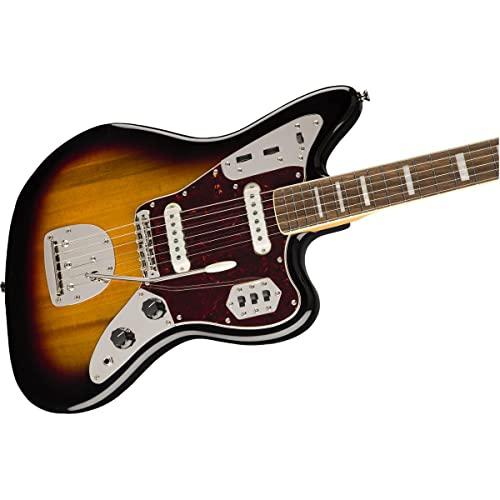 Squier Classic Vibe 70s Jaguar Electric Guitar, with 2-Year Warranty, 3-Color Sunburst, Laurel Fingerboard