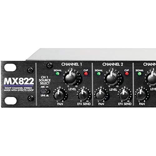 ART MX822 8-Channel Stereo Mixer