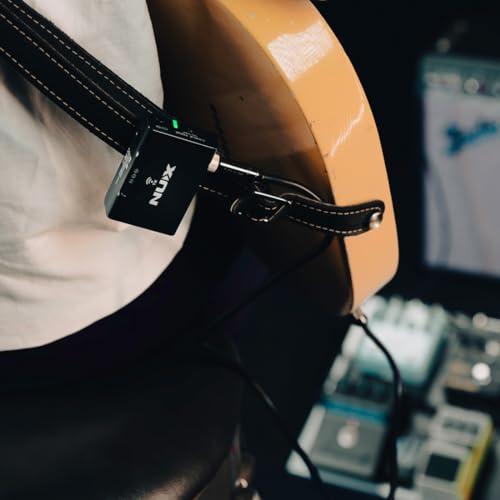 NUX B-8 Wireless System for Guitar, Bass, Various Instruments with Electronic Pickups. Built in Booster/Tuner. Wireless Solution for Gigging, Home Playing