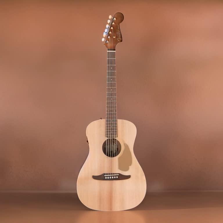 Fender Malibu Player Acoustic Guitar, with 2-Year Warranty, Natural, Walnut Fingerboard